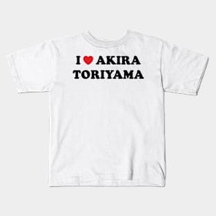 I Heart Akira Toriyama v2 Kids T-Shirt